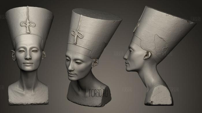 Nefertiti Foia stl model for CNC